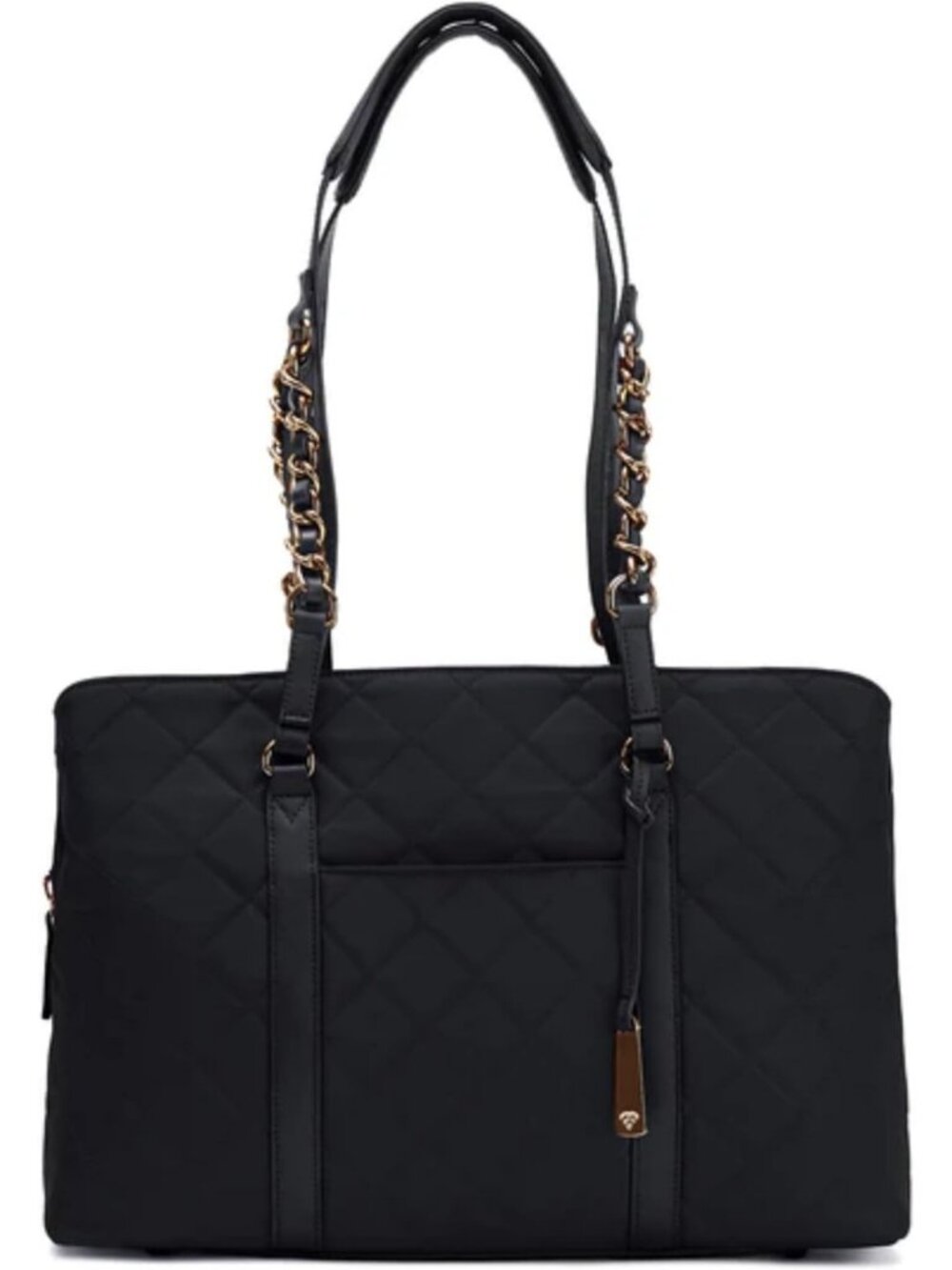 Classic Quilted Laptop Tote for Women - Fits 15" Notebook, Stylish Work Bag